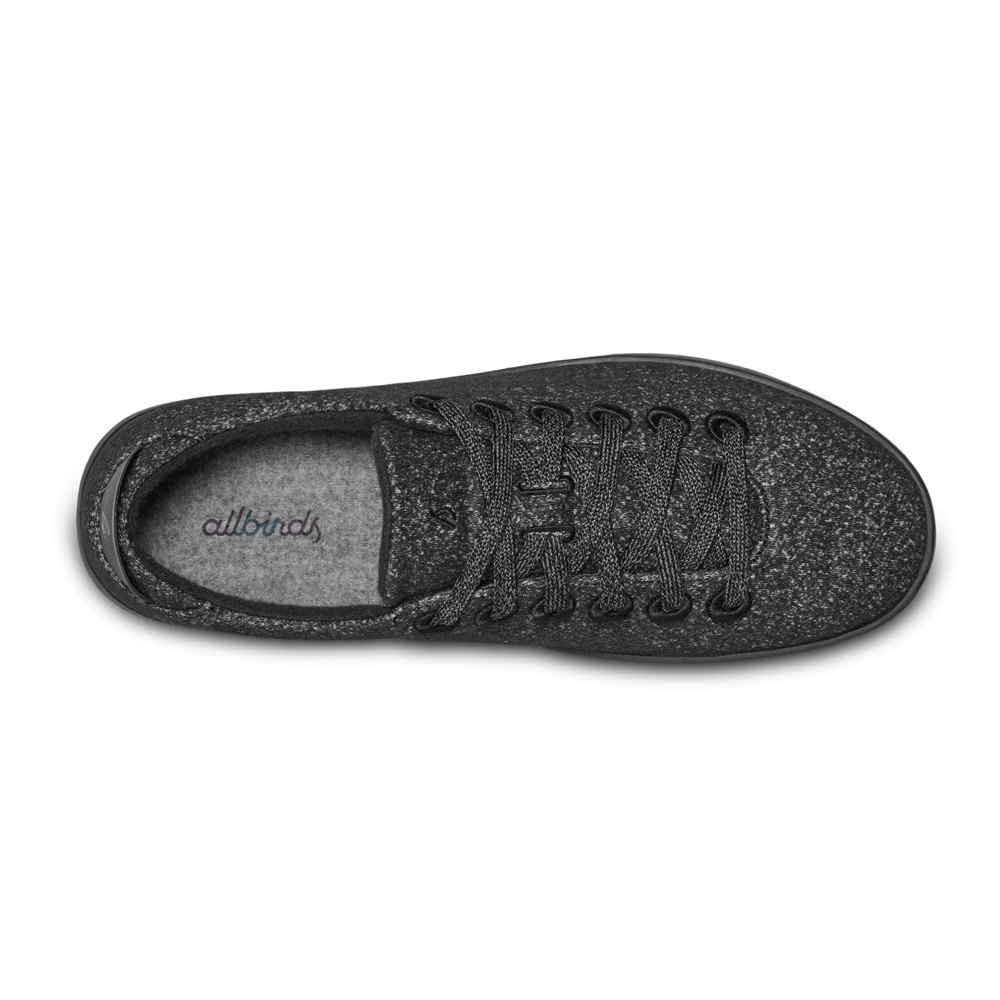 Allbirds Men\'s Sneakers Black - Wool Pipers - 09745LIRF